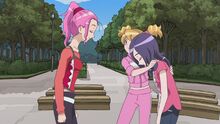 Miyuki greets Setsuna