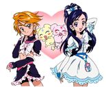 Futari wa Pretty Cure Black, White, Mepple and Mipple visual