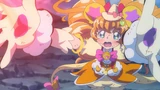 Perspective shot of Cure Mofurun
