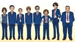Okabe Katsutoshi with many of the other boys in Class 2-2