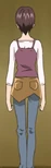 Megumi in her work outfit (rear)