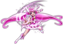 Cure Happy's header stance from Toei Animation's website