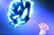Ventisca Metalica Milky Rose usada por Rainbow Milky Rose en Pretty Cure All Stars DX 3