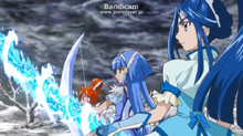 Cure Beauty and Cure Aqua with their arrows