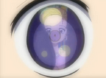 Hikaru's eye seeing Hikari in episode 21