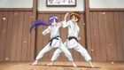 Seiji sparring with Iona