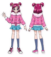 Nozomi in casual clothes from Yes! Pretty Cure 5: Kagami no Kuni no Miracle Daibouken!