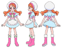 Concept art for Ichika's patisserie uniform from the bluray art gallery