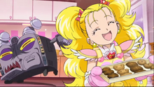 Luminous with a tray of cookies in All Stars DX 3