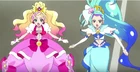 Cure Flora and Mermaid in their Mode Elegant