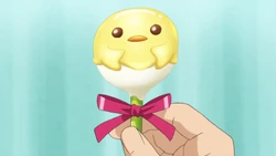 KKPCALM28 Tachibana Holds a Chick Cake Pop