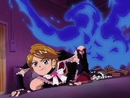 Las Pretty Cure esquivan el fuego del Zakenna