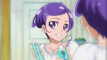 DDPC35 Makoto promotes brushing your teeth
