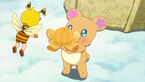 Chikurun being offered a orange by Mofurun