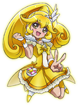 Cure Peace's Smile Pretty Cure! Movie poster pose