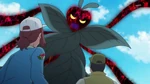 The Megabyogen towers over Yasuko and the farmer