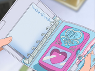 Interior del Block de notas Pretty Cure