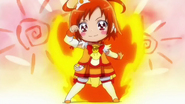 Cure Sunny transformandose como niña