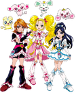 The Cures' profile form Pretty Cure All Stars New Stage 3: Eien no Tomodachi