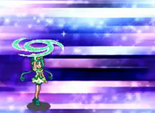 Cure Mint sử dụng Emerald Saucer trong Trò chơi điện tử.