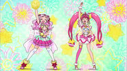 Cure Yell presentando a Cure Star al final de HUGtto! Pretty Cure