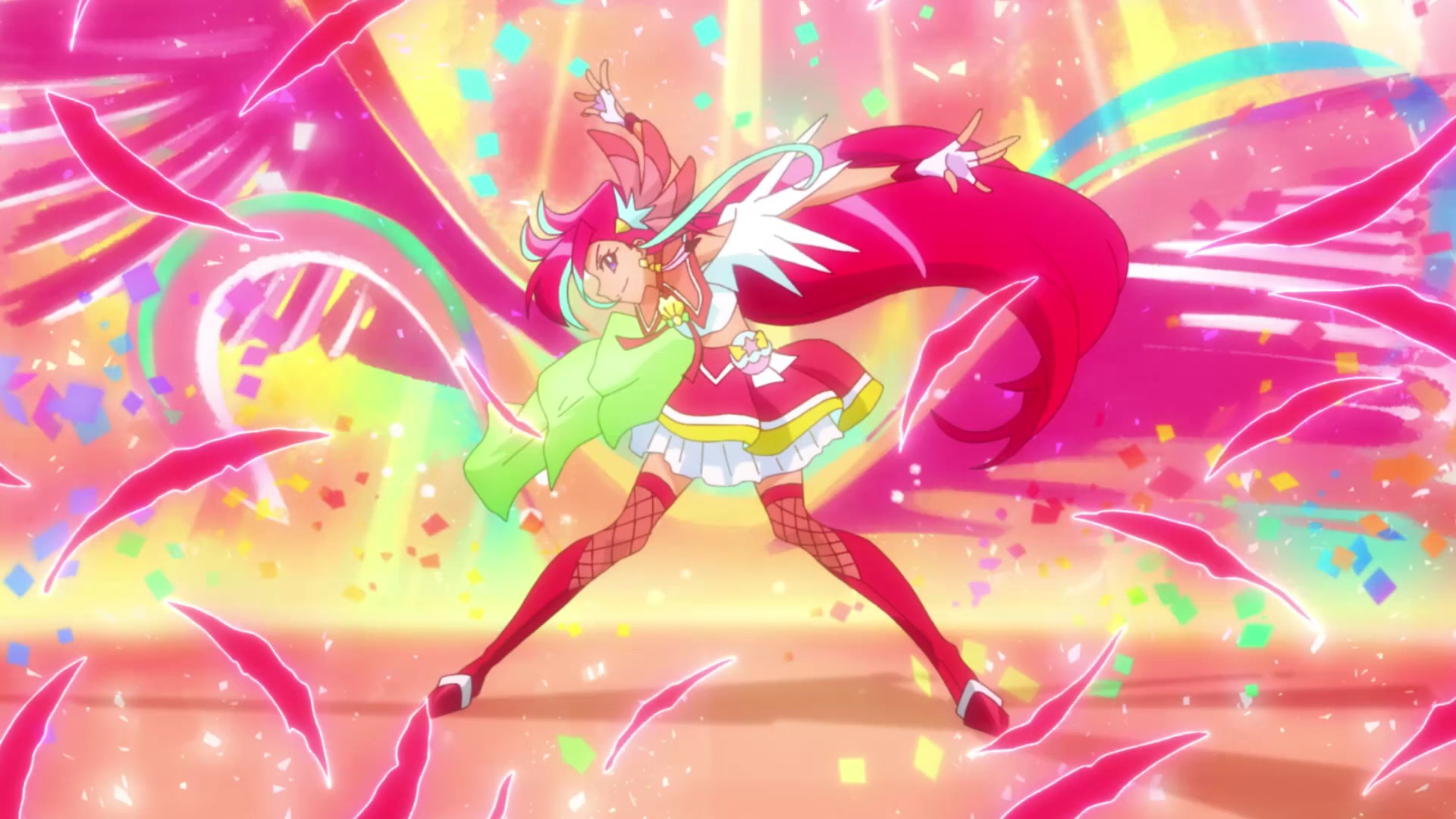 1080p] Cure Summer Transformation (Tropical-Rouge! Precure) 