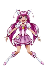 Cure Happy's full stance from her New Stage 3 postcard