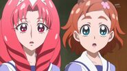 Towa y Haruka sorprendidas