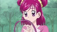 Nozomi während des Tennisspiels