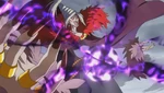Dark Witch using her Dark Powers to separate the Pretty Cures
