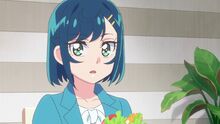 Kokone is surprised by the sudden shift in conversation