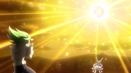 Prism atacando a Battamonda