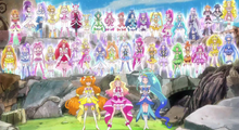 All Cures except Go! Princess Cures powered up