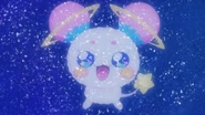 Hikaru imaginando a Fuwa como una constelación