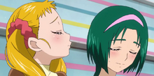 Urara and Komachi feel shy