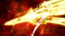 A sword appears in front of Yum-Yum