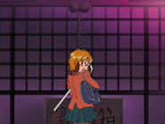 Nagisa rezando para solucionar sus problemas con Honoka