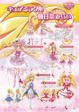 Cure Miracle's forms in the Official Complete Book
