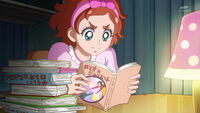 Haruka reading about Romeo and Juliet