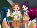 Saki asks the sisters if they would like to study
