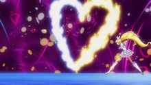 The giant heart is launched at the enemy