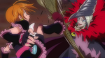 Cure Black attacking the Dark Witch