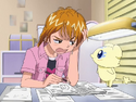 Nagisa prepares for a test when Mepple requests some attention