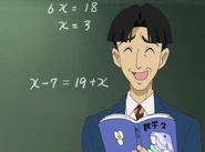 Miyashita is embarrassed when Honoka corrects him.