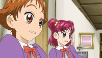 Rin and Nozomi are surprised at Urara's outburst