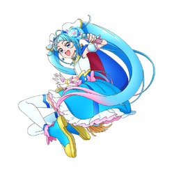 sora harewataru and cure sky (precure and 1 more) drawn by