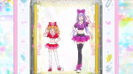 Emiru and Ruru changed into idol dancer outfits