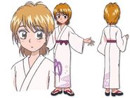 Perfiles de Nagisa con el kimono