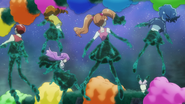 Las KiraKira Pretty Cure son consumidas por la oscuridad del Gran Señor