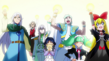 The supporting cast lend their powers to the Hugtto Cures